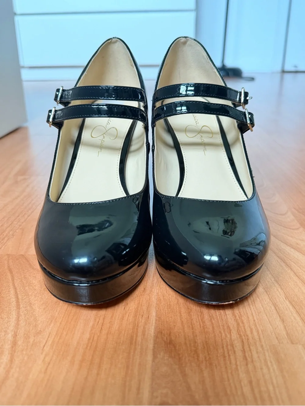 Jessica Simpson Black Mary Jane Platform Pumps